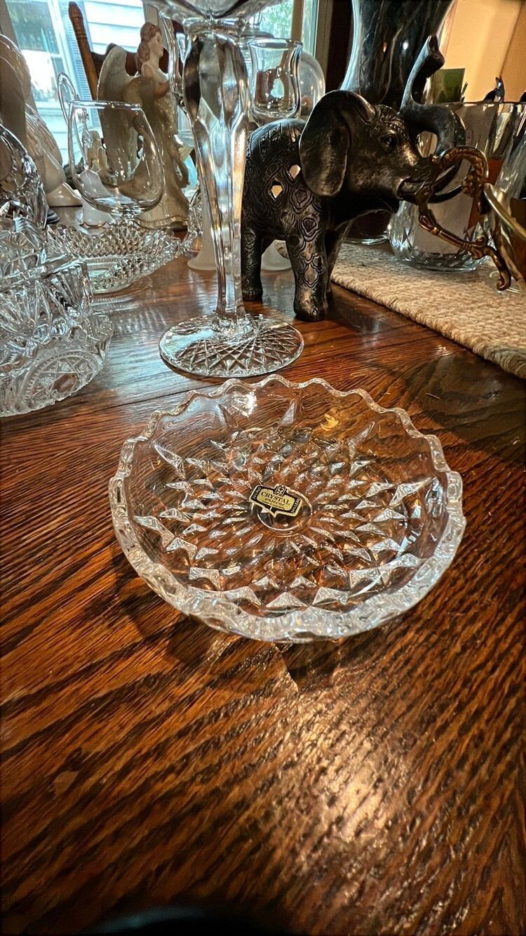 24% Crystal Dish From Yugoslavia